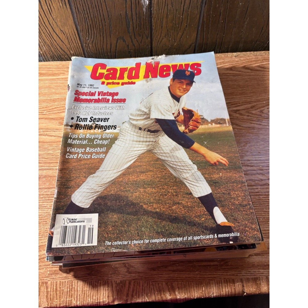 Card News & Price Guide May 11, 1992 Tom Seaver Mets